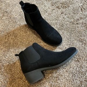 Suedette booties